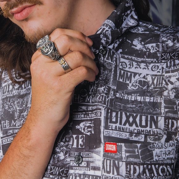 DIXXON FLANNEL - VENUE Party Shirt - Short Sleeve - Men's 2XL - Picture 10 of 12